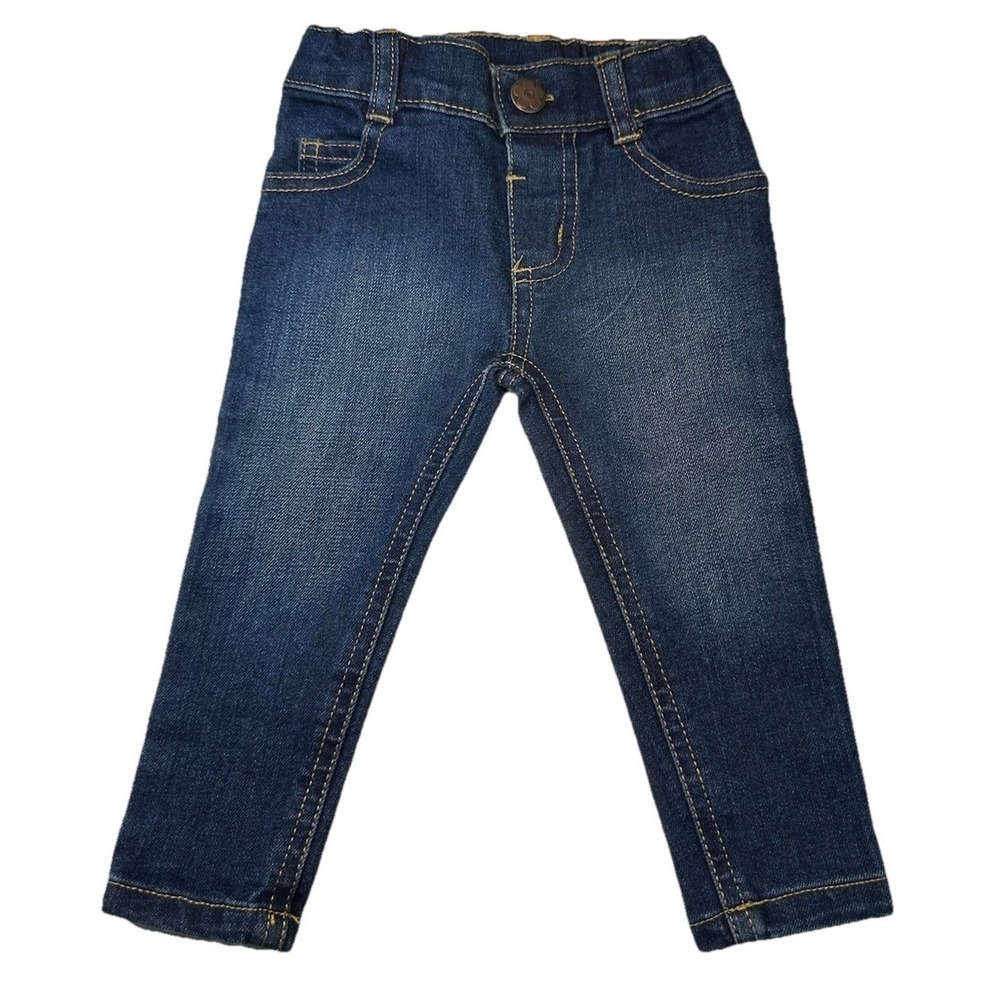 Garanimals Baby Girl Denim Jeans Size 12 Snap Button Closure 5 Pockets